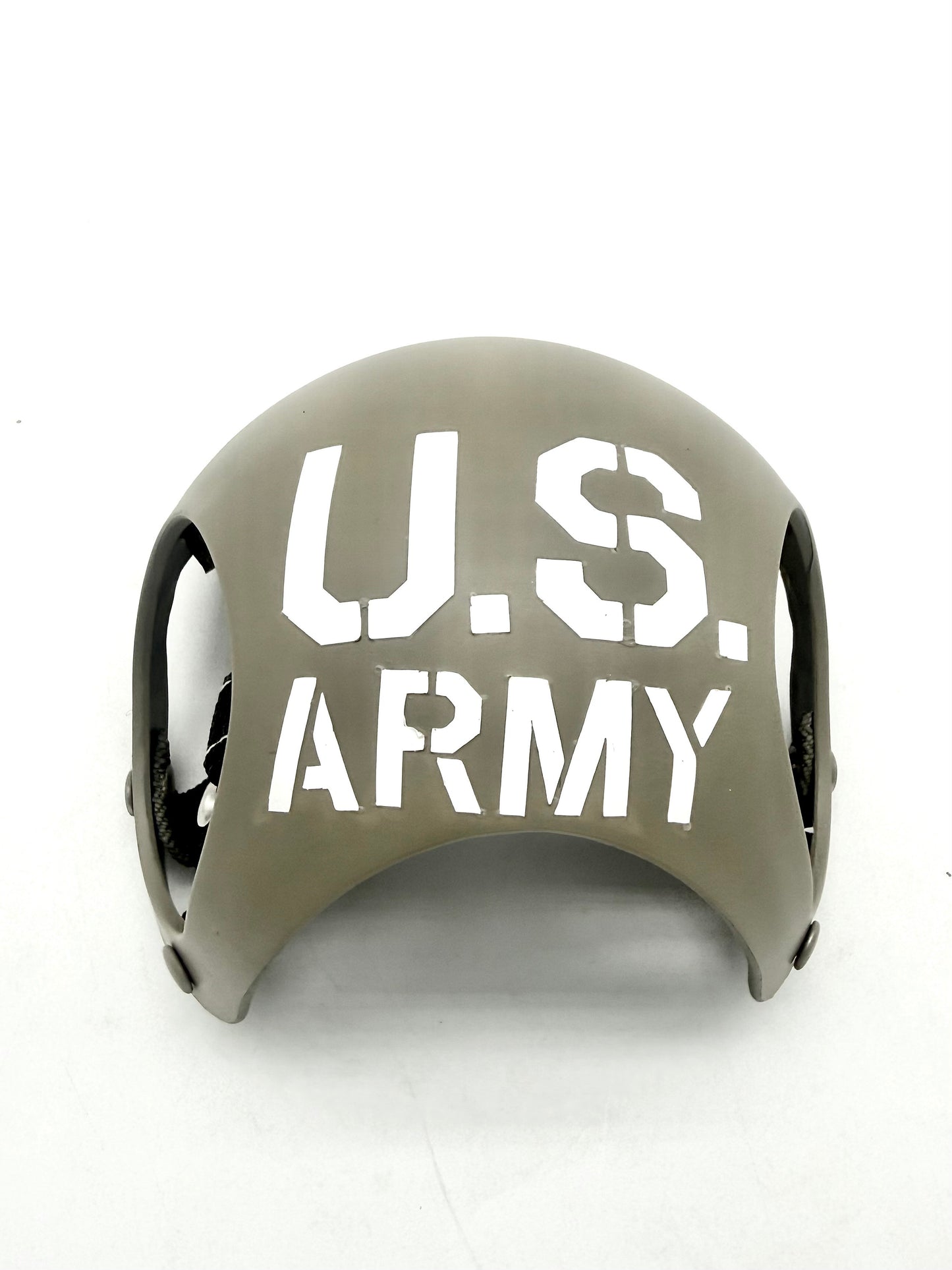 ワンちゃん用ヘルメット【US ARMY】ミリタリーカーキ / オリーブドラブ【耳が出るタイプ】