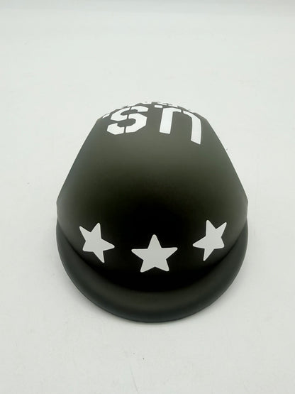 ワンちゃん用ヘルメット【US ARMY】ミリタリーカーキ / オリーブドラブ【耳が出るタイプ】