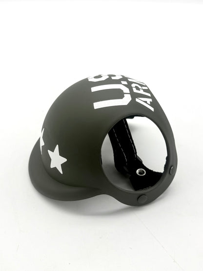 ワンちゃん用ヘルメット【US ARMY】ミリタリーカーキ / オリーブドラブ【耳が出るタイプ】