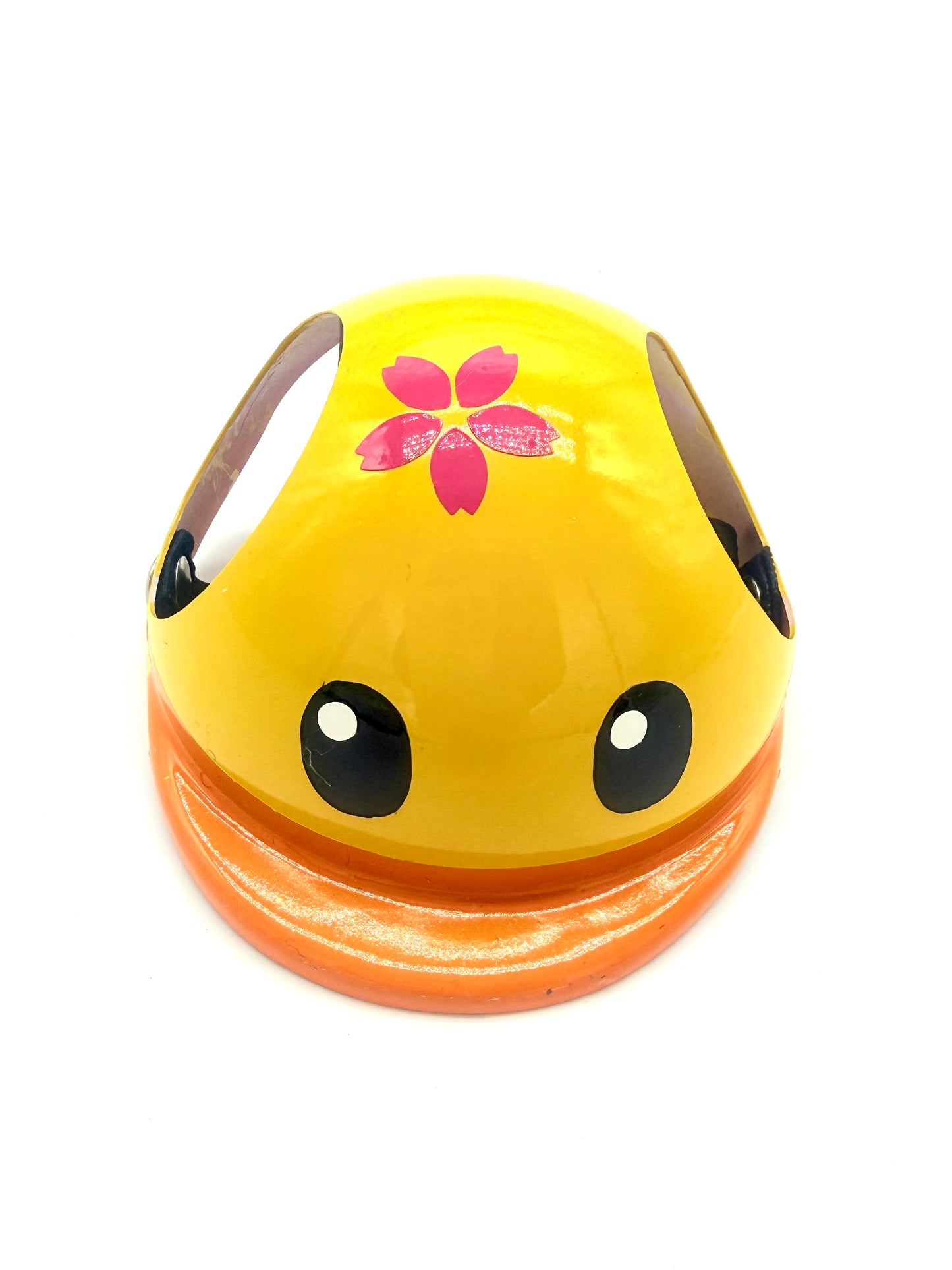 ワンちゃん用ヘルメット 🐥お花付きアヒルちゃんヘルメット🐥【耳が出るタイプ】
