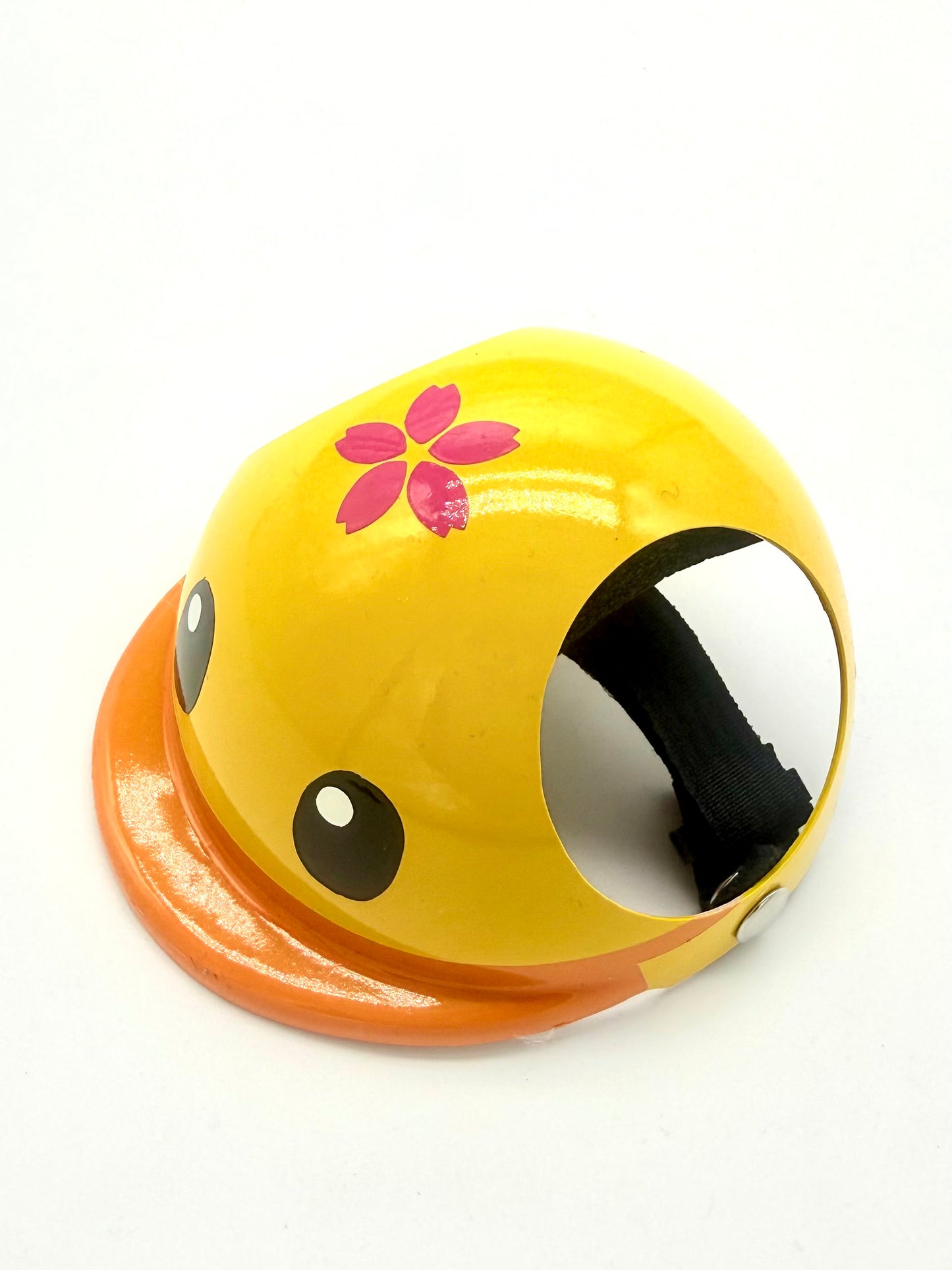 ワンちゃん用ヘルメット 🐥お花付きアヒルちゃんヘルメット🐥【耳が出るタイプ】