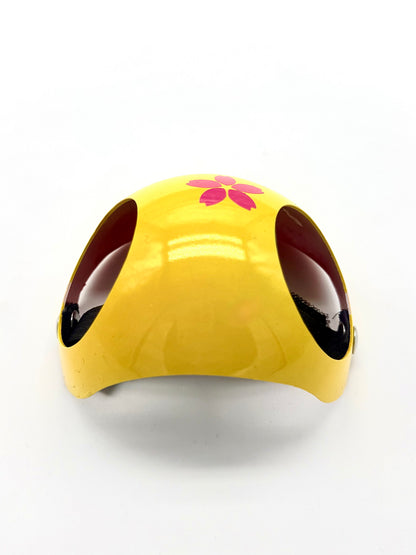 ワンちゃん用ヘルメット 🐥お花付きアヒルちゃんヘルメット🐥【耳が出るタイプ】