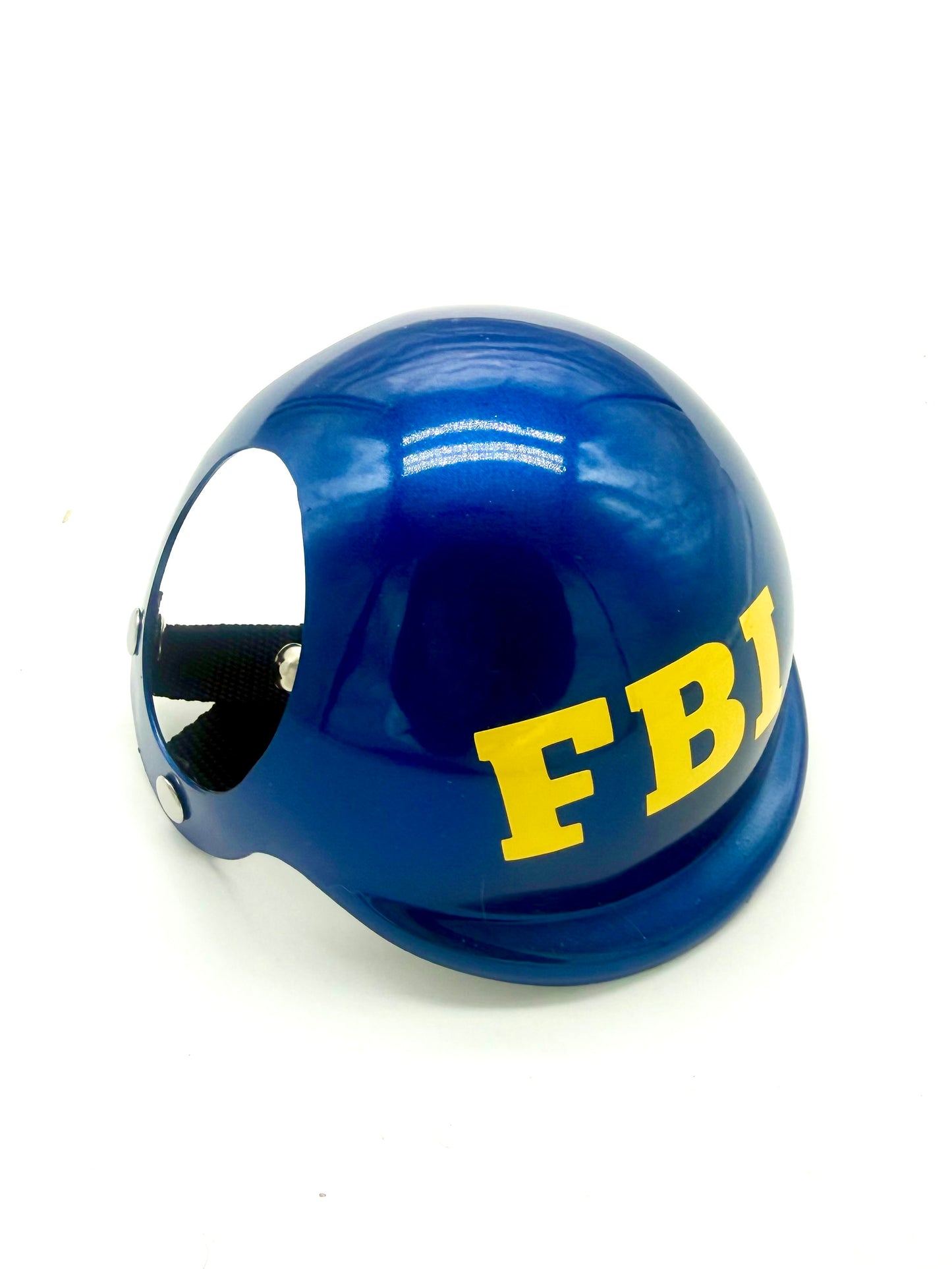 ワンちゃん用ヘルメット 👮特別捜査官FBI👮【耳が出るタイプ】