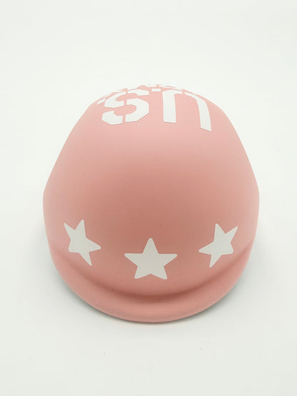 ワンちゃん用ヘルメット【US ARMY】ピンク【耳が出るタイプ】