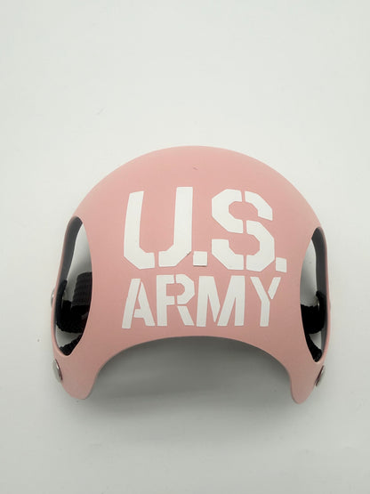 ワンちゃん用ヘルメット【US ARMY】ピンク【耳が出るタイプ】