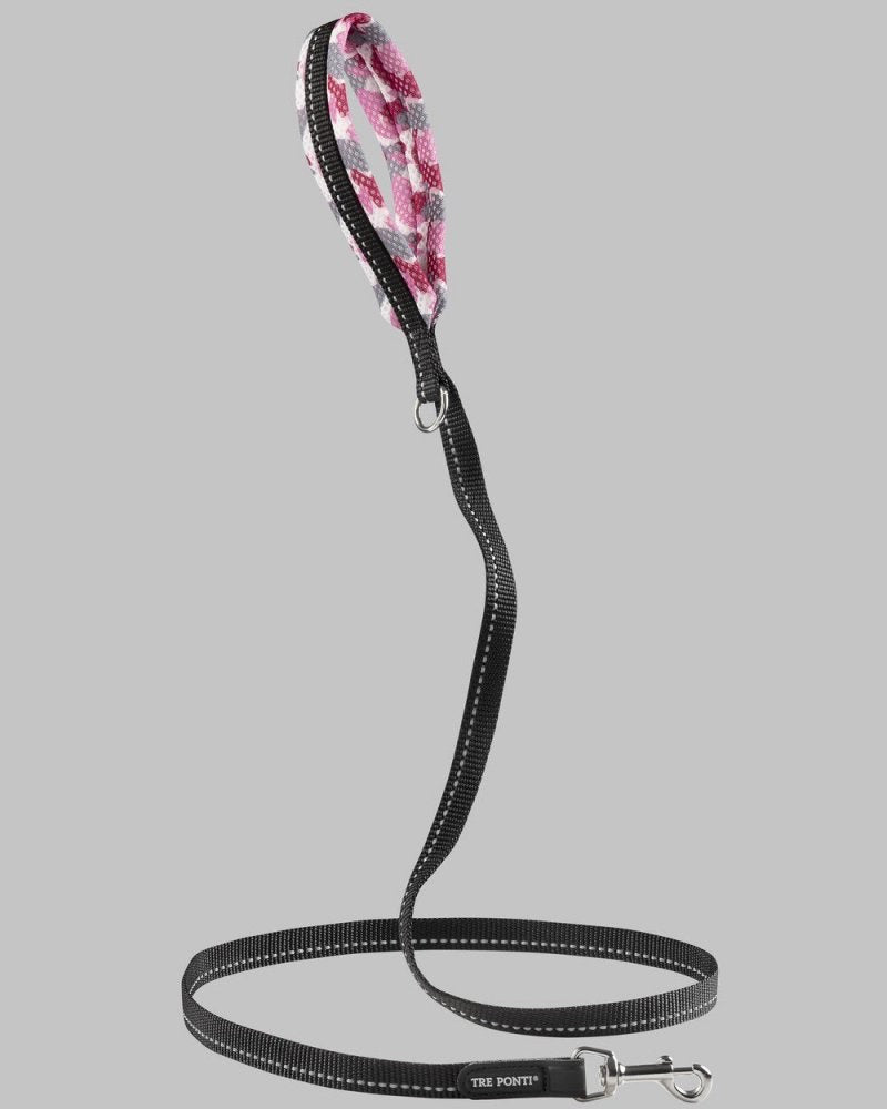 TRE PONTI® ソフトメッシュ リーシュ カモフラージュ　ピンク